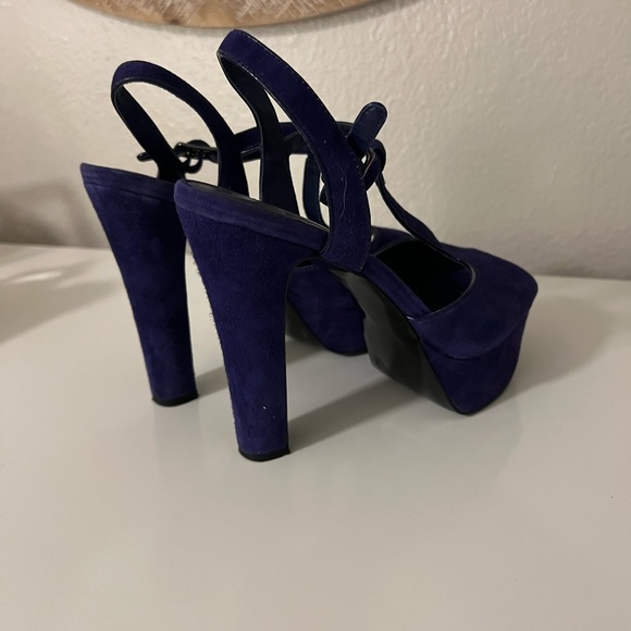 Blue platform heels - Picture 2 of 3